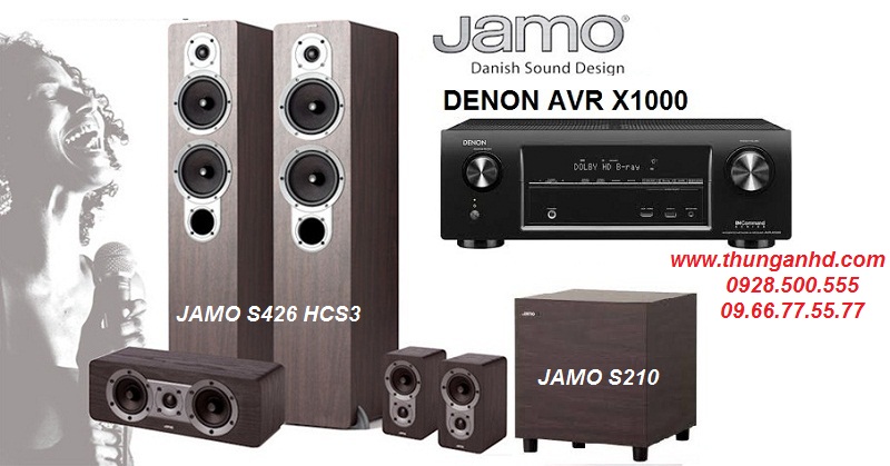 DENON AVR-X1000 + JAMO S426 HCS3 + JAMO S210